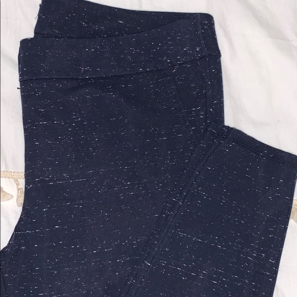 Loft Navy Speckled Leggings size 16